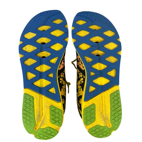 Asics Men's T307N GEL NoosaFAST Running Racing Shoe Black Green Yellow Red S 11 - Picture 9 of 10